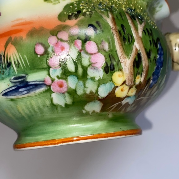 Noritake hand painted small trinket dish with cute handles. - Picture 3 of 11